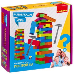 Настольная игра Построй-ка, 54 блока Bondibon фото 1