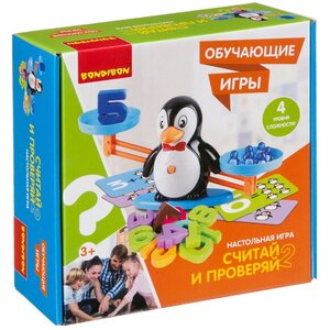 Развивающая игра Считай и Проверяй с пингвинчиком Bondibon фото 2
