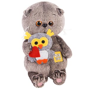 Мягкая игрушка Кот Басик Baby с совенком 20 см Budi Basa (Буди Баса) фото 1