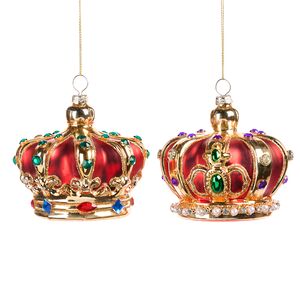 Елочная игрушка Корона с сапфирами - Jewellery Crown 10 см Goodwill фото 2