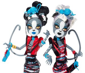 Набор кукол Пурсефона и Мяулодия Зомби Шейк 26 см (Monster High) Mattel фото 2