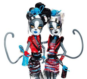 Набор кукол Пурсефона и Мяулодия Зомби Шейк 26 см (Monster High) Mattel фото 3