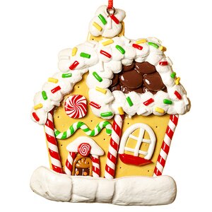 Елочное украшение Пряничный Домик 10*2*9 см, подвеска