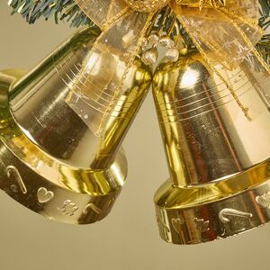 Елочное украшение Колокольчики 12 см золото Snowhouse фото 4