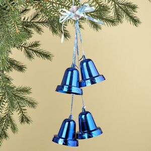 Гирлянда из колокольчиков 32 см синяя