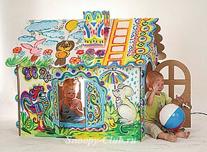 Домик игровой для раскрашивания пальчиковыми красками, 118*113*81 см SIA "Bosco DKV" фото 2