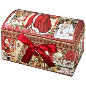 Новогодняя подарочная коробка Сундучок 25*17*17 см