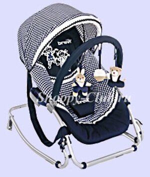 Кресло-качалка Baby Rocker с капюшоном, цвет 087 Brevi фото 1