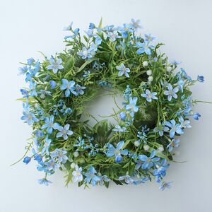 Венок Gorgeous - Голубые Незабудки 30 см, голубой Swerox фото 5