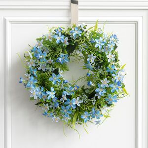 Венок Gorgeous - Голубые Незабудки 30 см, голубой