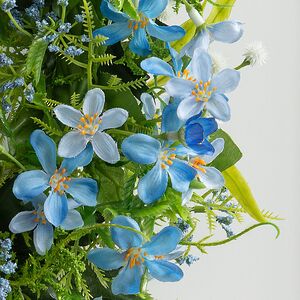 Венок Gorgeous - Голубые Незабудки 30 см, голубой Swerox фото 4