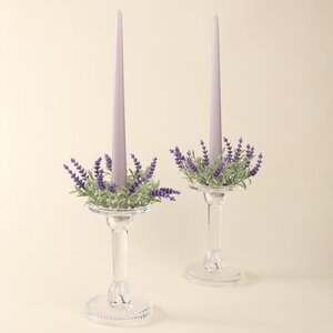 Высокие свечи Андреа Velvet 30 см, 5 шт, серо-лиловые Candleslight фото 3