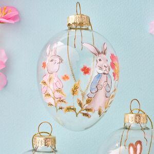 Декоративные украшения Пасхальные Яйца - Добрый Кролик 6 см, 3 шт, стекло Koopman (Купман) фото 4