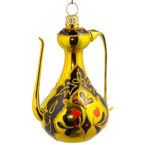 Стеклянная елочная игрушка Кувшинчик 8 см, подвеска