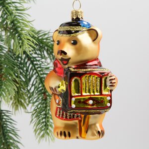 Набор стеклянных елочных игрушек Театр 8-11 см, 3 шт, подвеска Фабрика Елочка фото 5