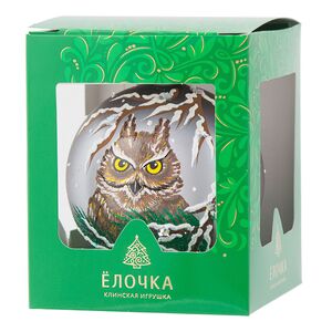 Стеклянный елочный шар Мудрость 8 см Фабрика Елочка фото 2