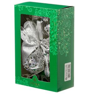 Елочное украшение Гирлянда Хрусталик 40 см, стекло Фабрика Елочка фото 2