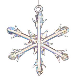 Набор стеклянных елочных игрушек Снежинки Tridentum 5 см, 12 шт, подвеска Kurts Adler фото 12
