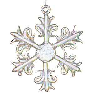 Набор стеклянных елочных игрушек Снежинки Tridentum 5 см, 12 шт, подвеска Kurts Adler фото 10