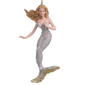 Елочная игрушка Жемчужная Русалка Алана 16 см, подвеска
