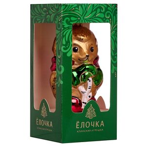 Елочная игрушка Ёжик Сёма 9 см, стекло Фабрика Елочка фото 5