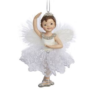 Ёлочная игрушка Фея-балерина Фантазия 11 см, подвеска