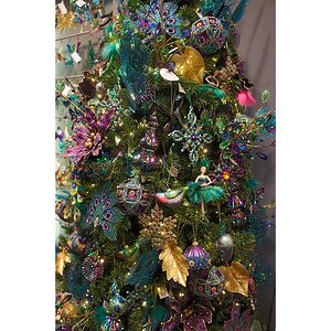 Елочная игрушка Балерина-Павлин утонченная 15 см, подвеска Kurts Adler фото 3