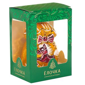 Стеклянная елочная игрушка Зодиак - Лошадка Пина 10 см красная Фабрика Елочка фото 5
