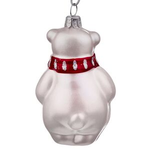 Елочная игрушка Умка в красном шарфе 8 см, стекло Фабрика Елочка фото 4