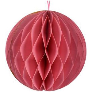 Бумажный шар Soft Geometry розовый