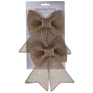 Бант Праздничный 18*11 см шампань, 2 шт Koopman фото 1