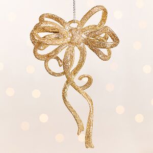 Елочная игрушка Бант Алиони 16*10*6 см золотой, подвеска Koopman фото 4