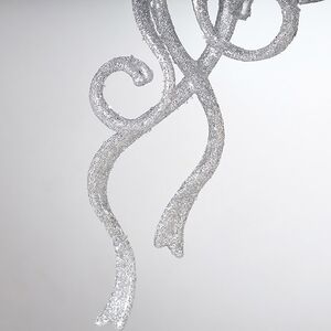 Елочная игрушка Бант Алиони 16*10*6 см серебряный, подвеска Koopman фото 4