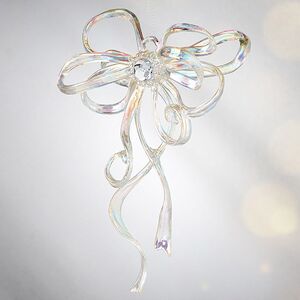 Елочная игрушка Бант Алиони 16*10*6 см перламутровый, подвеска Koopman фото 3