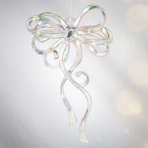 Елочная игрушка Бант Алиони 16*10*6 см перламутровый, подвеска Koopman фото 5