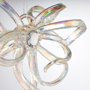 Елочная игрушка Бант Алиони 16*10*6 см перламутровый, подвеска Koopman фото 2