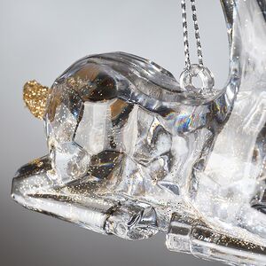 Елочная игрушка Олень Филидель 10 см с золотыми рогами, подвеска Koopman фото 4