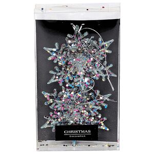 Елочная игрушка Снежинка Альвисс 11 см, 2 шт, голубая Koopman фото 8