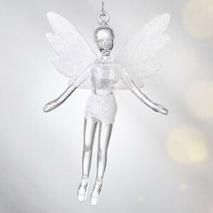 Елочная игрушка Фея Донна-Белла с белыми крыльями 12 см, 2 шт, подвеска Koopman фото 4