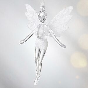 Елочная игрушка Фея Донна-Белла с белыми крыльями 12 см, 2 шт, подвеска Koopman фото 2