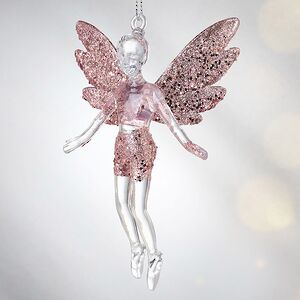 Елочная игрушка Фея Донна-Белла с розовыми крыльями 12 см, 2 шт, подвеска Koopman фото 2