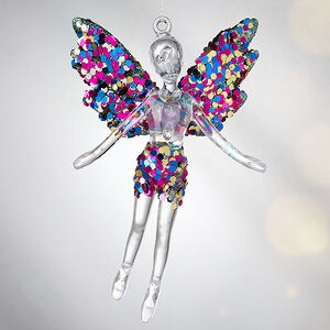 Елочная игрушка Фея Донна-Белла с голубыми крыльями 12 см, 2 шт, подвеска Koopman фото 4