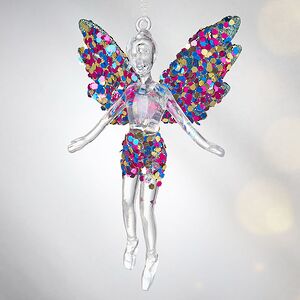 Елочная игрушка Фея Донна-Белла с голубыми крыльями 12 см, 2 шт, подвеска Koopman фото 2