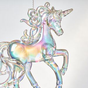 Елочная игрушка Единорог Аэльго с перламутровой гривой 9 см, 2 шт, подвеска Koopman фото 4
