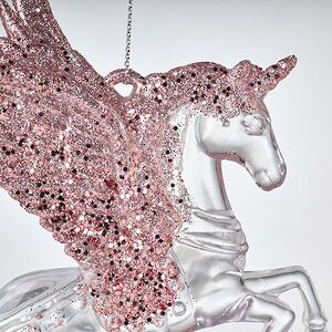 Елочная игрушка Единорог Ганэль с розовыми крыльями 15 см, 2 шт, подвеска Koopman фото 3