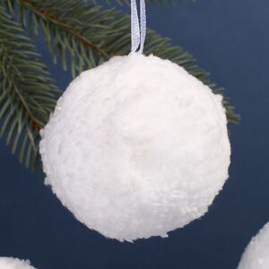 Набор елочных шаров Fluffy Snowballs 6 см, 4 шт Koopman фото 3