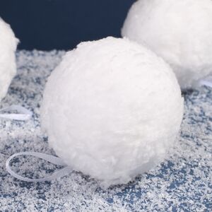 Набор елочных шаров Fluffy Snowballs 6 см, 4 шт Koopman фото 2