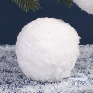 Набор елочных шаров Fluffy Snowballs 6 см, 4 шт Koopman фото 4