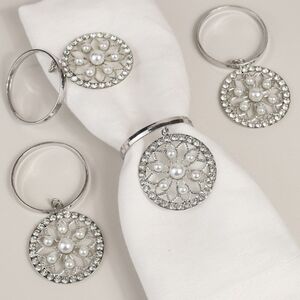Кольца для салфеток Mandala Flower  - Silver, 4 шт Koopman фото 4