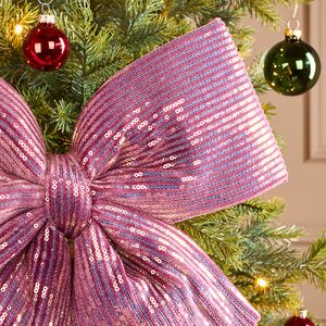 Бант на елку Splendente 40*36 см, розовый Koopman фото 2